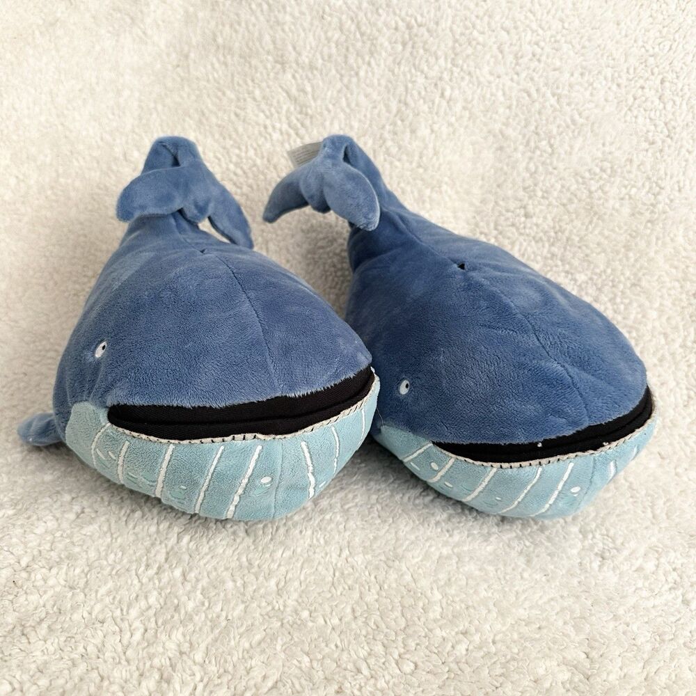 Kohls Cares Blue Whale Stuck Book 14" Lot of 2 Plush Stuffed Animal Ocean Toy